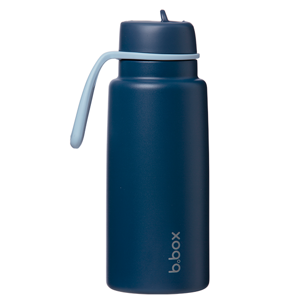 1l insulated water bottle with flip top - Midnight