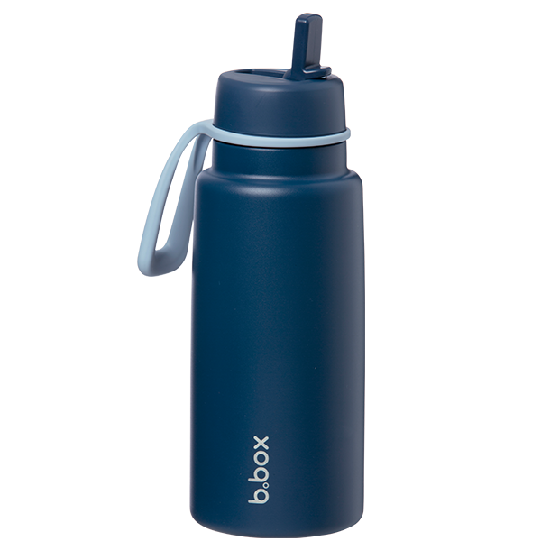 1l insulated water bottle with flip top - Midnight