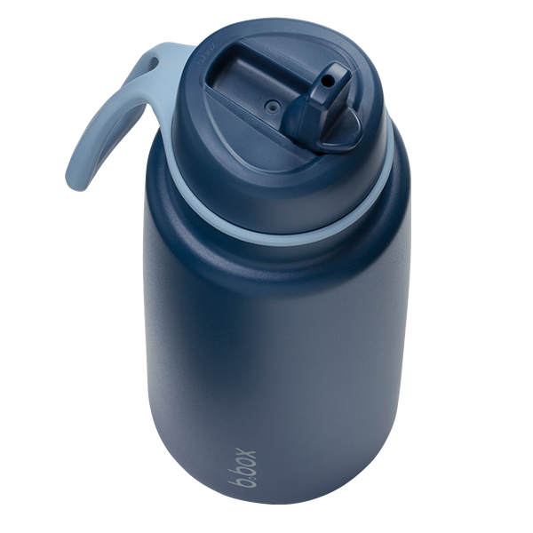 1l insulated water bottle with flip top - Midnight