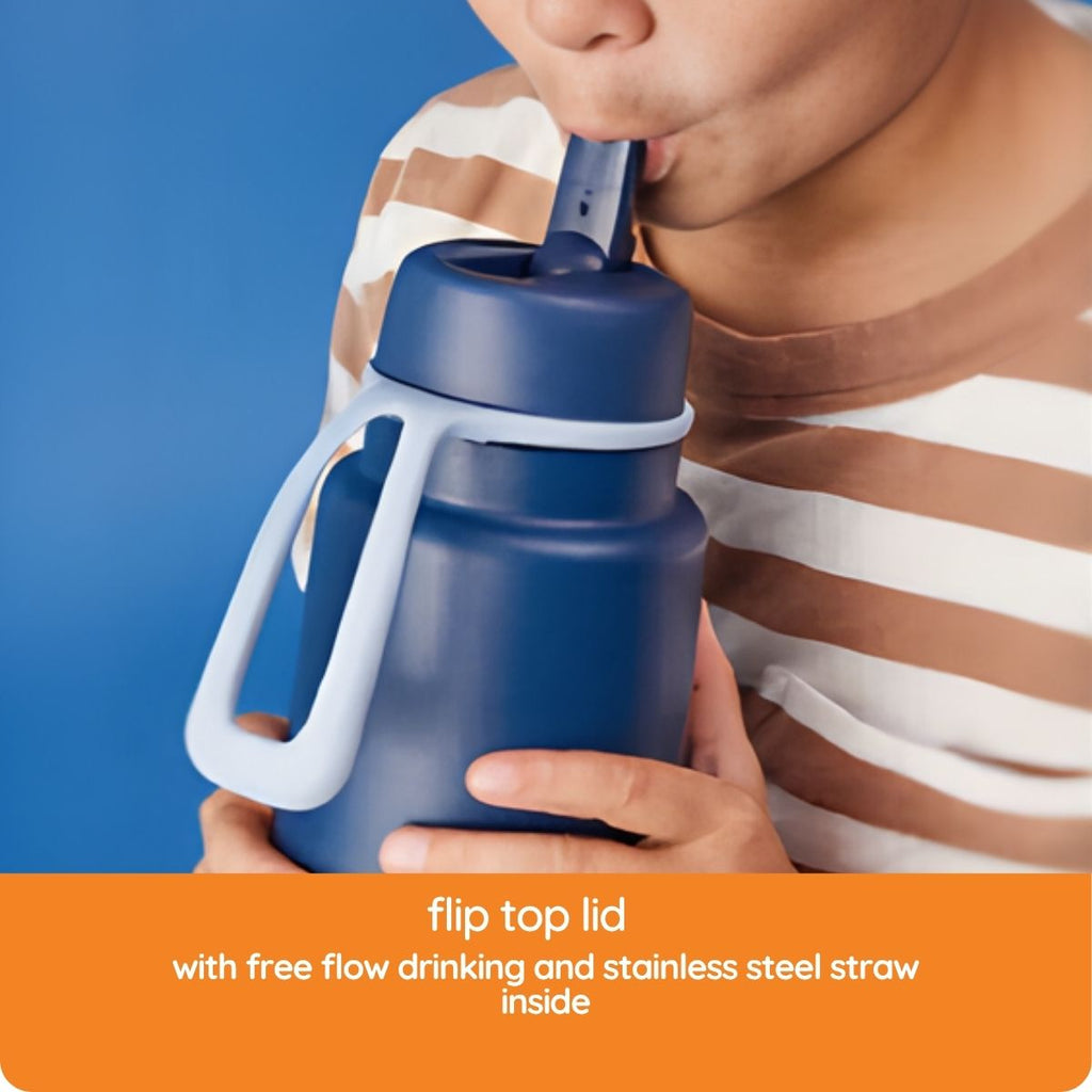 1l insulated water bottle with flip top - Assorted