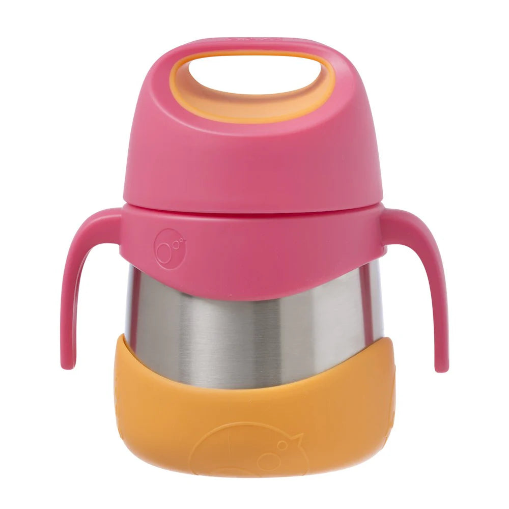 Insulated food jar strawberry shake