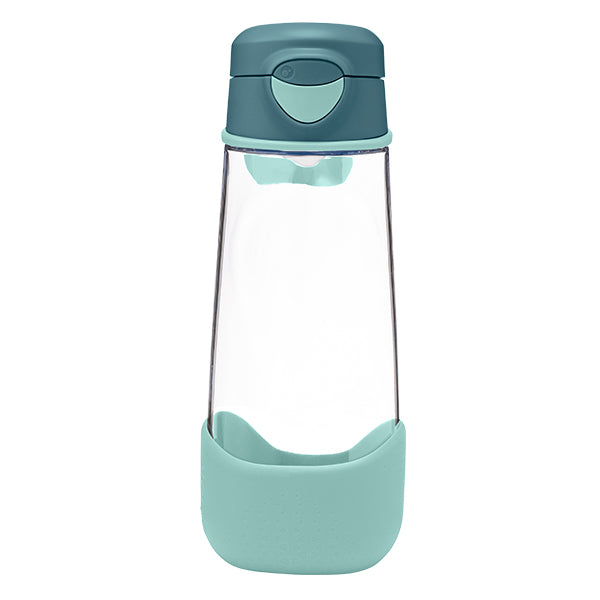 600mL sport spout bottle - emerald rose