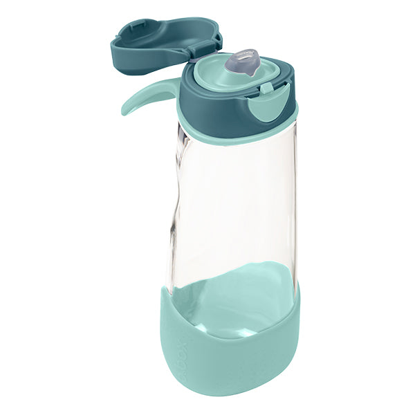 600mL sport spout bottle - emerald rose