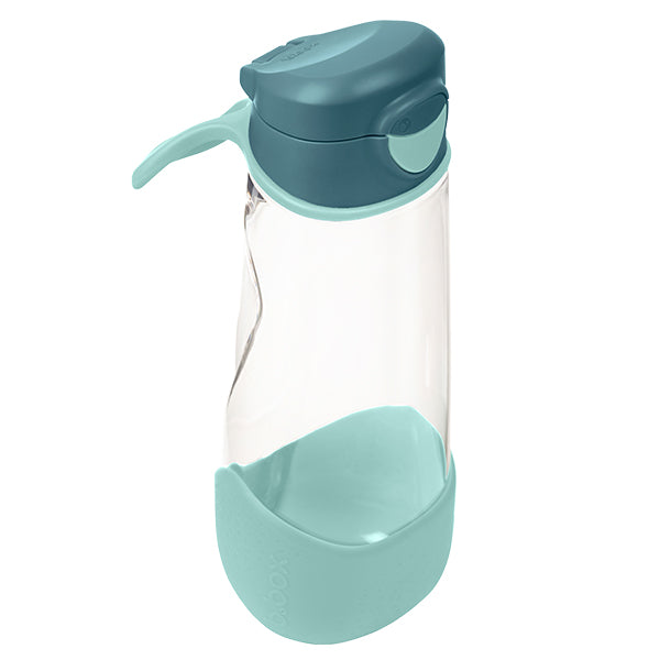 600mL sport spout bottle - emerald rose