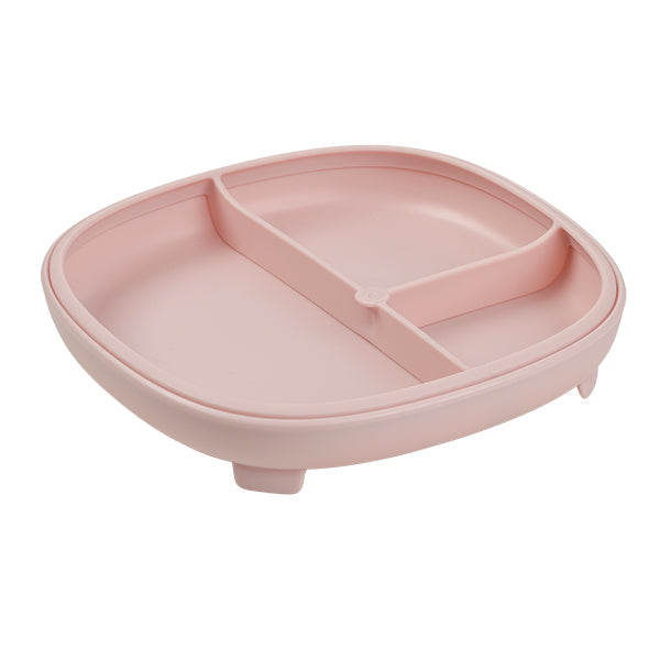 silicone plate and lid - blush