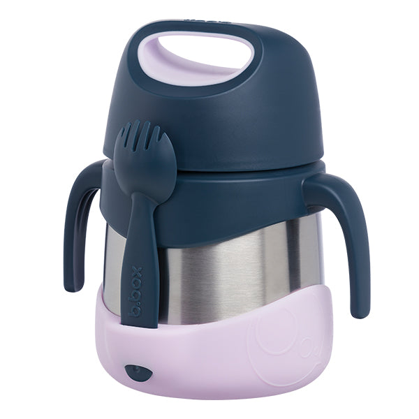 insulated food jar - indigo rose