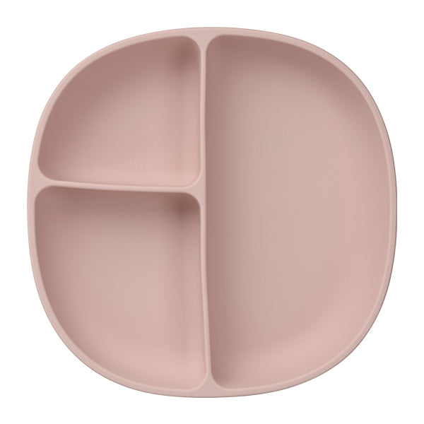 silicone plate and lid - blush