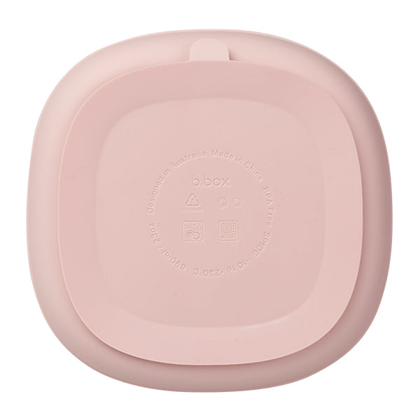 silicone plate and lid - blush