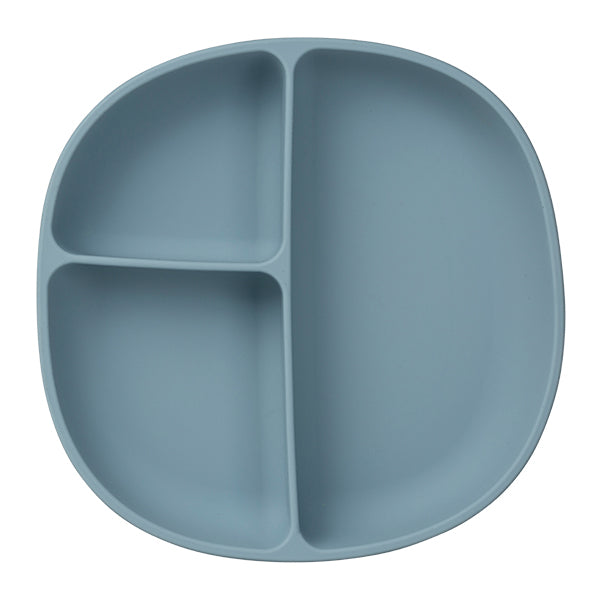 silicone plate and lid - ocean