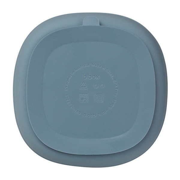 silicone plate and lid - ocean
